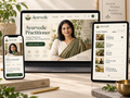 Ayurvedic Practitioner course displayed on laptop, tablet and phone